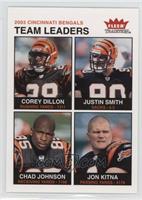 Team Leaders - Corey Dillon, Justin Smith, Chad Johnson, Jon Kitna