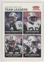 Team Leaders - Chad Pennington, Curtis Martin, Wayne Chrebet, John Abraham