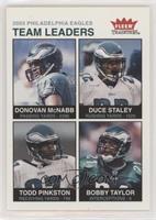 Team Leaders - Donovan McNabb, Duce Staley, Todd Pinkston, Bobby Taylor