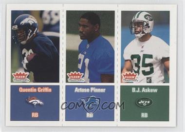 2003 Fleer Tradition - [Base] #286 - Quentin Griffin, Artose Pinner, B.J. Askew