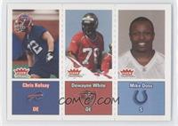 Chris Kelsay, Dewayne White, Mike Doss