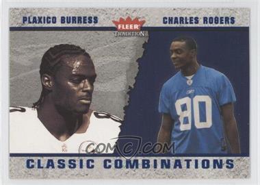 2003 Fleer Tradition - Classic Combinations - Blue #2 CC - Plaxico Burress, Charles Rogers /1500