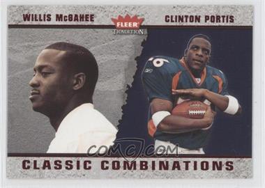 2003 Fleer Tradition - Classic Combinations - Red #23 CC -  Willis McGahee, Clinton Portis