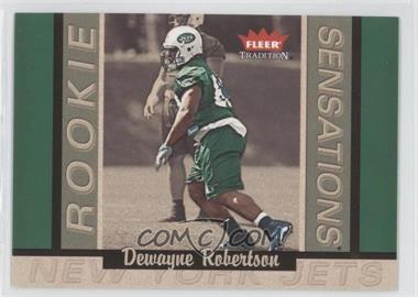 2003 Fleer Tradition - Rookie Sensations #19 RS - Dewayne Robertson /1250