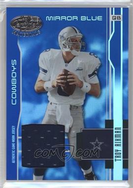 2003 Leaf Certified Materials - [Base] - Mirror Blue Materials #146 - Troy Aikman /50