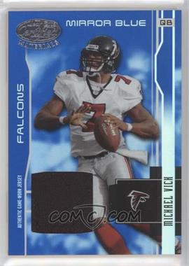 2003 Leaf Certified Materials - [Base] - Mirror Blue Materials #5 - Michael Vick /50