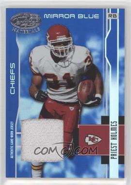 2003 Leaf Certified Materials - [Base] - Mirror Blue Materials #64 - Priest Holmes /50