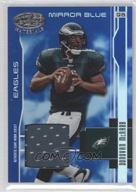 2003 Leaf Certified Materials - [Base] - Mirror Blue Materials #98 - Donovan McNabb /50