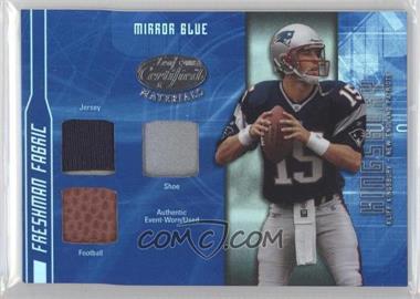 2003 Leaf Certified Materials - [Base] - Mirror Blue Materials #FF-156 - Freshman Fabric - Kliff Kingsbury /50