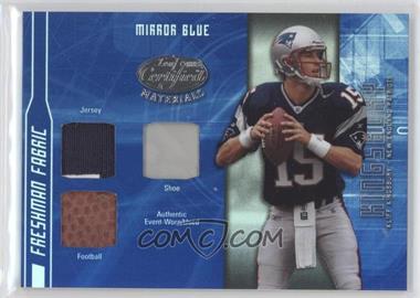 2003 Leaf Certified Materials - [Base] - Mirror Blue Materials #FF-156 - Freshman Fabric - Kliff Kingsbury /50