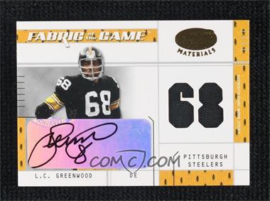 2003 Leaf Certified Materials - Fabric of the Game - Jersey Number Autograph #FG-40 - L.C. Greenwood /68
