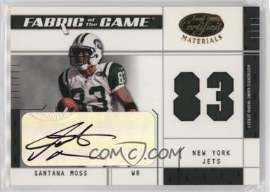 2003 Leaf Certified Materials - Fabric of the Game - Jersey Number Autograph #FG-94 - Santana Moss /83
