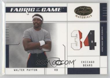 2003 Leaf Certified Materials - Fabric of the Game - Jersey Number #FG-62 - Walter Payton /34