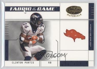 2003 Leaf Certified Materials - Fabric of the Game - Team Logo #FG-78 - Clinton Portis /25 [Noted]