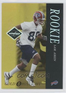 2003 Leaf Limited - [Base] - Gold Spotlight #102 - Sam Aiken /25