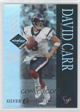 2003 Leaf Limited - [Base] - Silver Spotlight #38 - David Carr /75