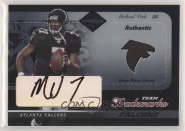 2003 Leaf Limited - Team Trademarks #LT-32 - Michael Vick /50 [EX to NM]