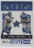 Tiki Barber, Jeremy Shockey #/1,325