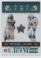 Ricky Williams, Zach Thomas #/1,325