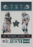 Ricky Williams, Zach Thomas #/1,325