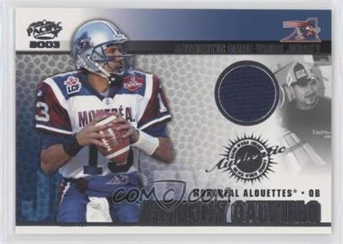 2003 Pacific CFL - Game-Worn Jerseys #5 - Anthony Calvillo