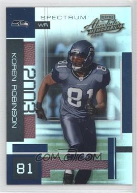 2003 Playoff Absolute Memorabilia - [Base] - Spectrum #90 - Koren Robinson /150