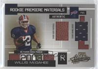 Rookie Premiere Materials - Willis McGahee #/750