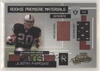 Rookie Premiere Materials - Justin Fargas [EX to NM] #/750