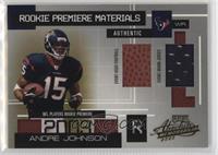 Rookie Premiere Materials - Andre Johnson #/750