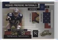Rookie Premiere Materials - Terence Newman #/750