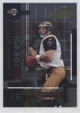 2003 Playoff Absolute Memorabilia - [Base] #92 - Kurt Warner