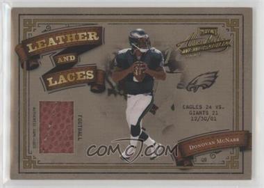 2003 Playoff Absolute Memorabilia - Leather and Laces #LL-13 - Donovan McNabb /500 [EX to NM]