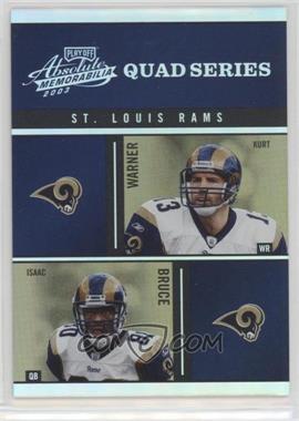 2003 Playoff Absolute Memorabilia - Quad Series #QS-25 - Kurt Warner, Isaac Bruce, Torry Holt, Marshall Faulk