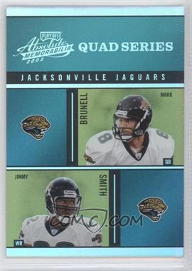 2003 Playoff Absolute Memorabilia - Quad Series #QS-6 - Mark Brunell, Jimmy Smith, David Garrard, Fred Taylor