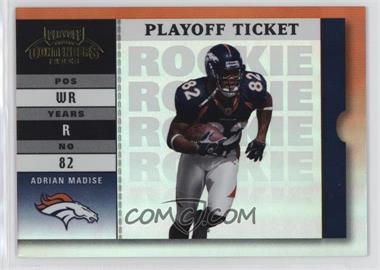 2003 Playoff Contenders - [Base] - Playoff Ticket #175 - Adrian Madise /30