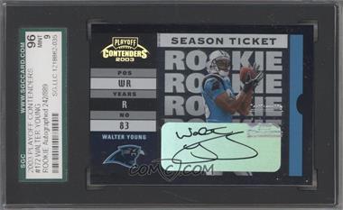 2003 Playoff Contenders - [Base] #172 - Walter Young /889 [SGC 9 MINT]