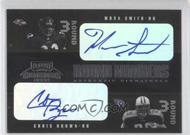 2003 Playoff Contenders - Round Numbers Autographs #RN-8 - Musa Smith, Chris Brown /100