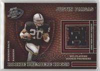 Rookie Premiere Hoggs - Justin Fargas #/750