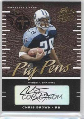 2003 Playoff Hogg Heaven - Pig Pens #PP-38 - Chris Brown /250