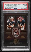 Tom Brady, Drew Bledsoe [PSA 9 MINT] #/500