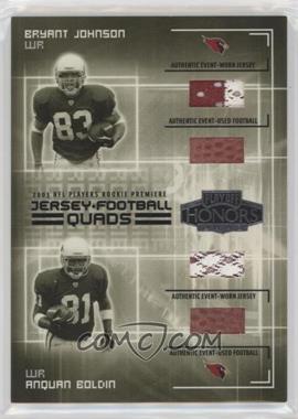 2003 Playoff Honors - Quads - Jersey-Football #JQ-5 - Bryant Johnson, Anquan Boldin, Willis McGahee, Kevin Curtis /25