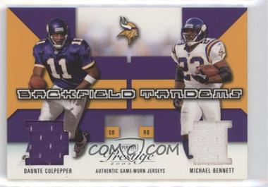 2003 Playoff Prestige - Backfield Tandems #BT-11 - Daunte Culpepper, Michael Bennett /400