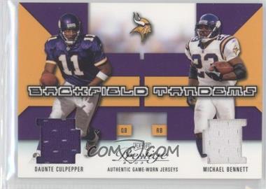 2003 Playoff Prestige - Backfield Tandems #BT-11 - Daunte Culpepper, Michael Bennett /400