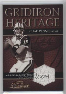 2003 Playoff Prestige - Gridiron Heritage - Materials #GH-19 - Chad Pennington /250