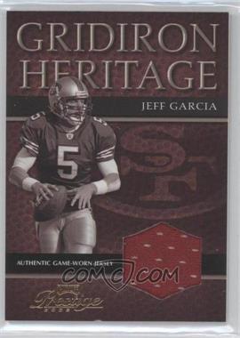 2003 Playoff Prestige - Gridiron Heritage - Materials #GH-21 - Jeff Garcia /250