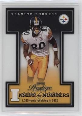 2003 Playoff Prestige - Inside the Numbers #IN-22 - Plaxico Burress /2002