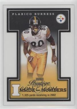 2003 Playoff Prestige - Inside the Numbers #IN-22 - Plaxico Burress /2002