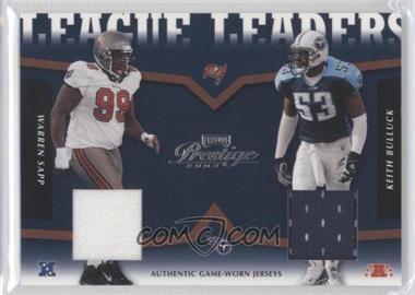 2003 Playoff Prestige - League Leaders Tandems - Jerseys #LLT-20 - Warren Sapp, Keith Bulluck /250