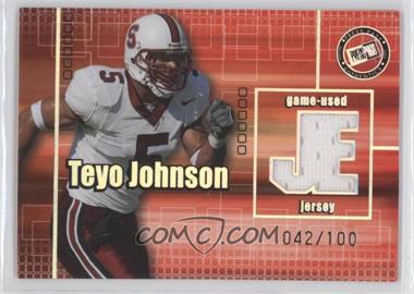 2003 Press Pass JE - Game-Used Jerseys - Holofoil #JC/TJ - Teyo Johnson /100