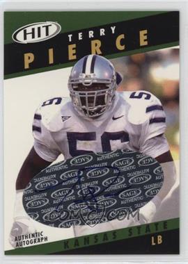 2003 SAGE Hit - Autographs - Emerald #A34 - Terry Pierce